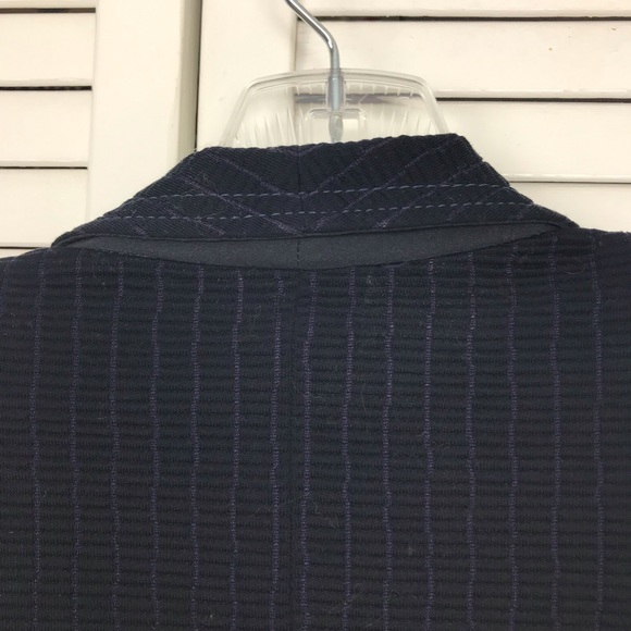 ARMANI COLLECZIONI | NAVY FITTED BLAZER - Picture 5 of 7